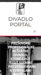 Mobile Screenshot of divadloportal.sk