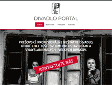 Tablet Screenshot of divadloportal.sk